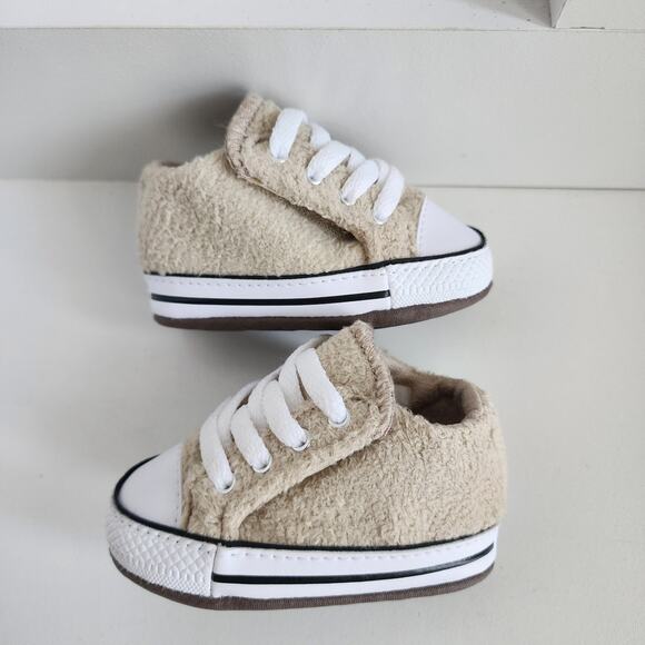 Converse Chuck Taylor All Star Cribster Easy- On Sherpa Size 1 Baby Mid Shoe - Picture 5 of 10